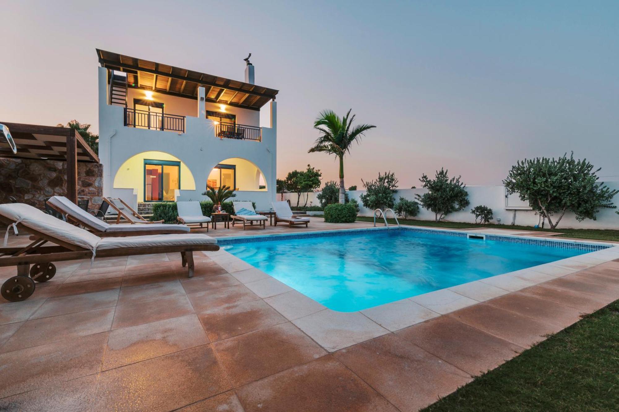 Villa Deep Blue Lachania  Exterior photo