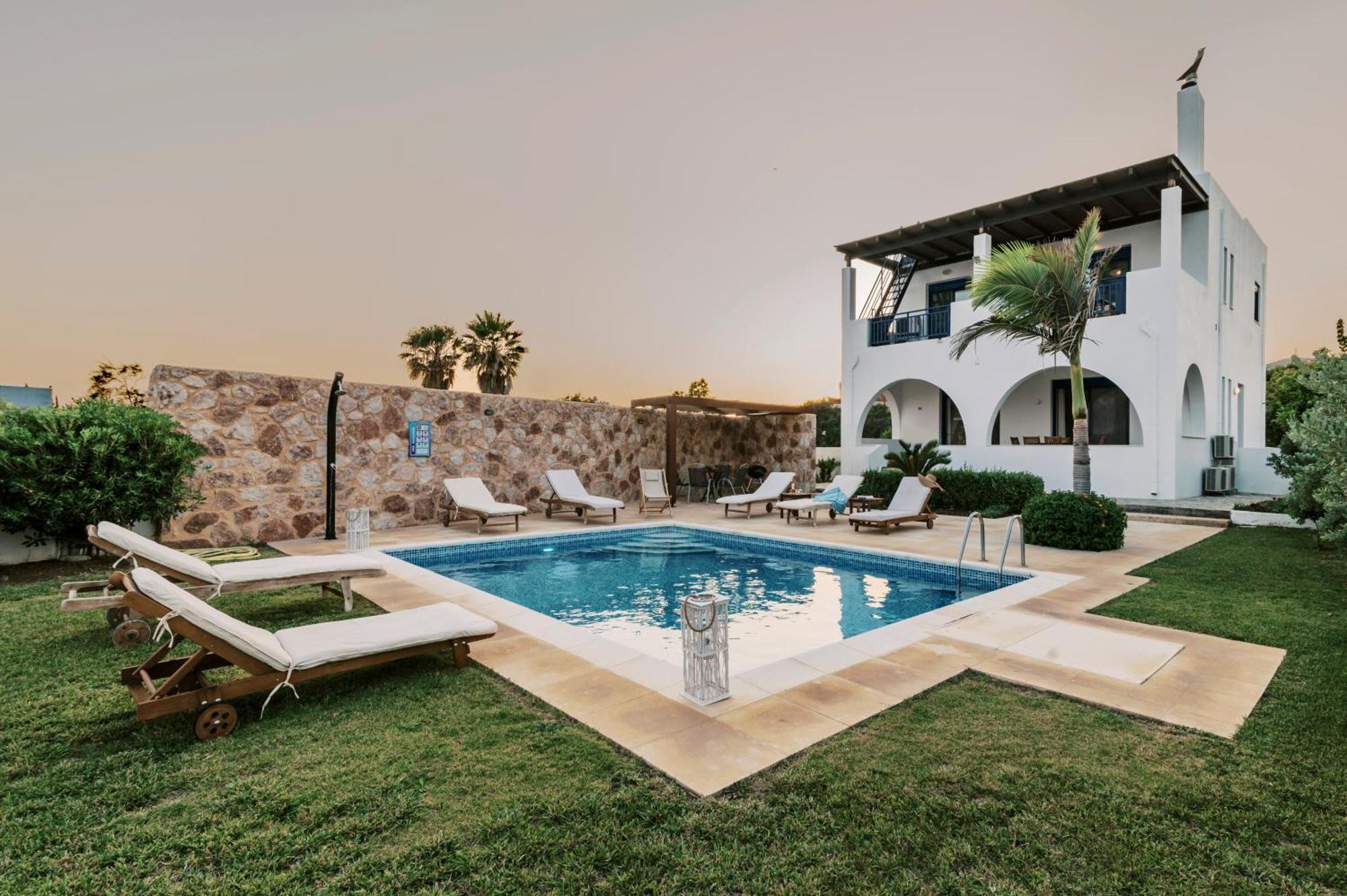Villa Deep Blue Lachania  Exterior photo