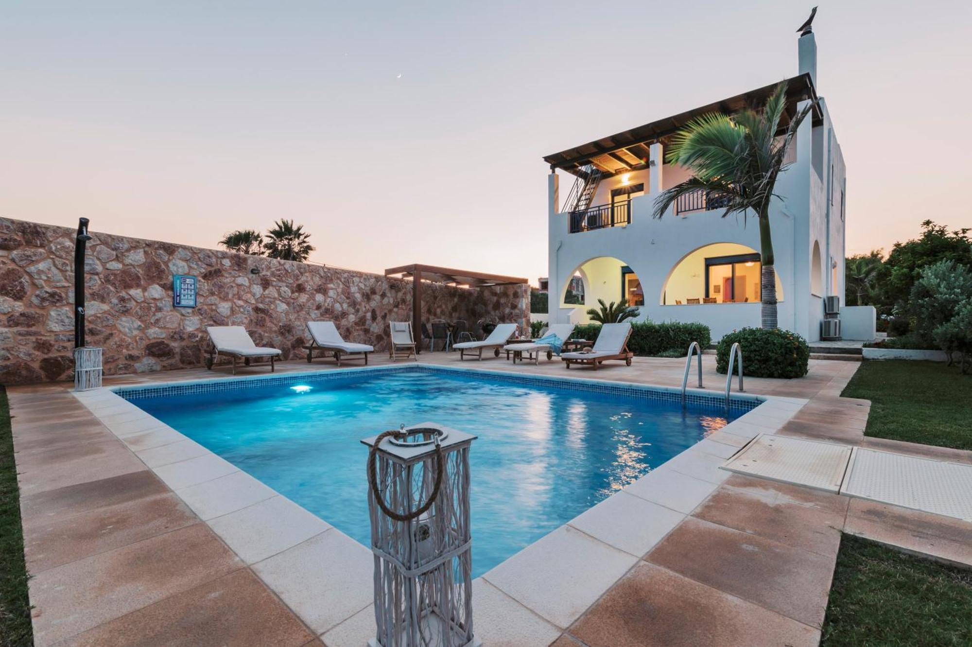 Villa Deep Blue Lachania  Exterior photo